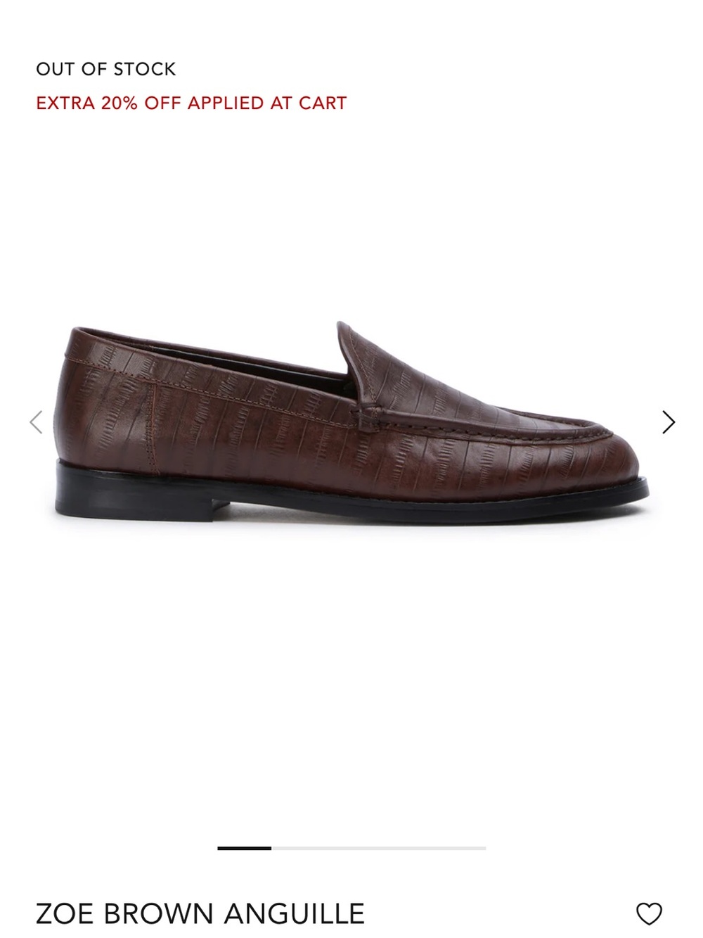 Tony Bianco ZOE BROWN ANGUILLE Brown Leather Slip-On Loafers - Picture 5 of 5